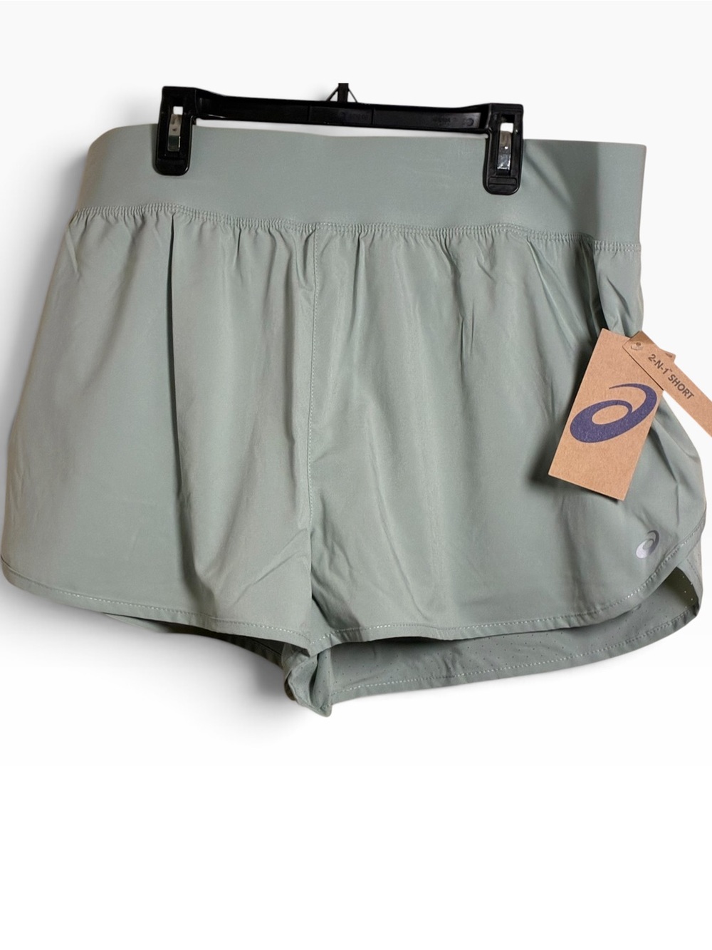 Asics Women's Sage Green Athletic Shorts